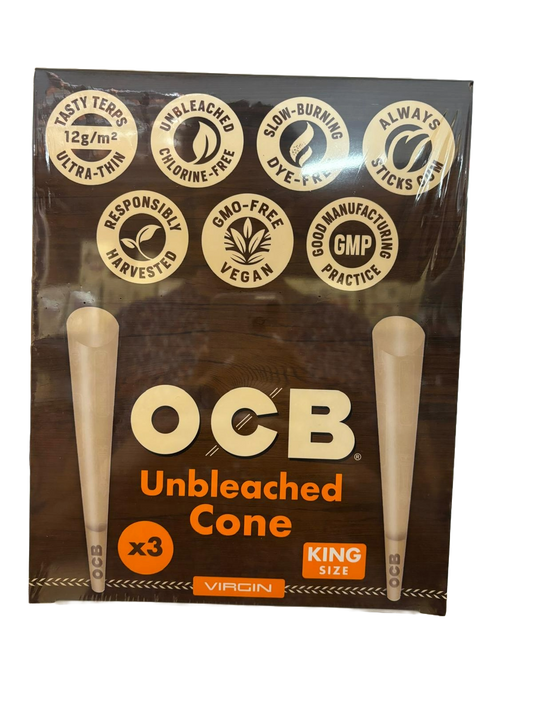 OCB King Size Unbleached Cones - 32 - 3 Pack