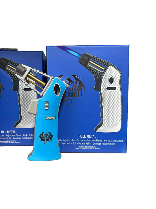 Special Blue Butane Refill Torch Lighter - Full Metal