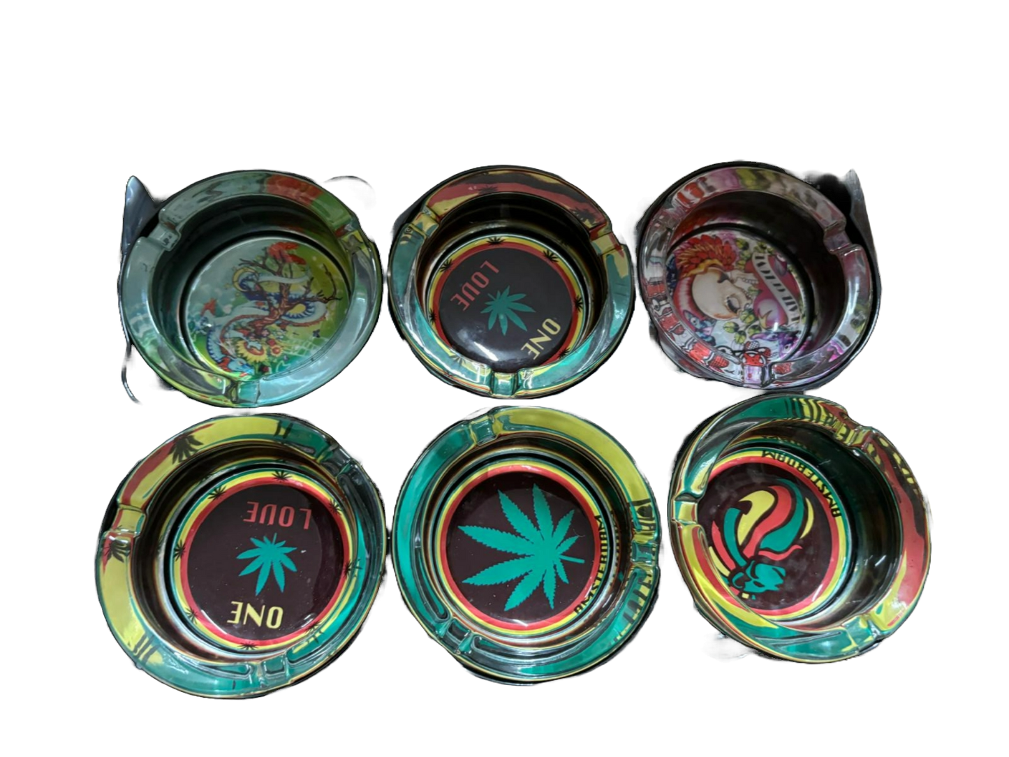 Bob Marley Glass Ashtray Collectors Edition - 1pc