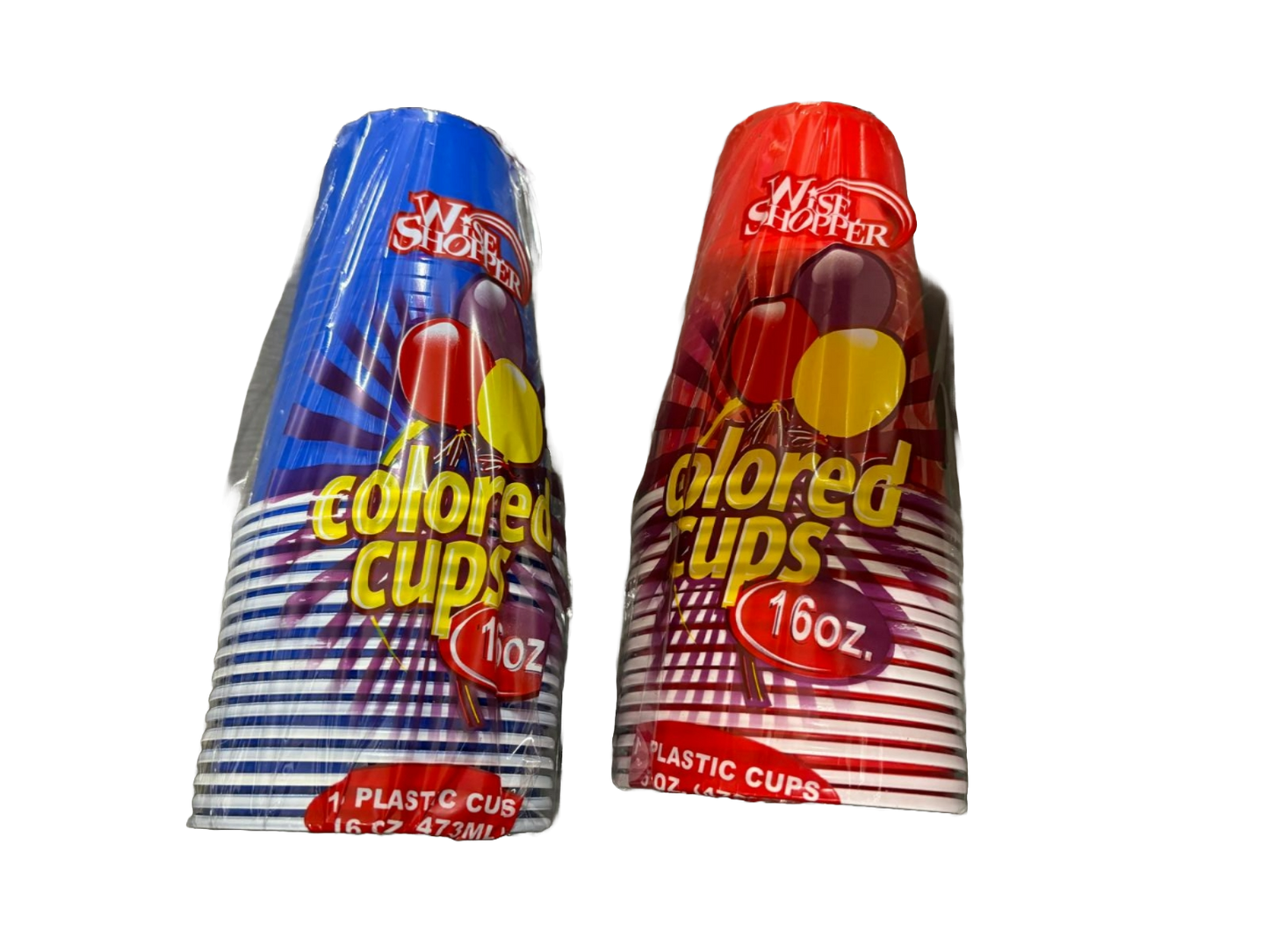 Colored Plastic Cup 16 OZ - 16 Count